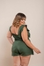 Short Saia Plus Size Verde Transpassado Micaela - comprar online