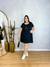 Vestido de Malha e Aplique Luxo Urso Preto - Bruh Plus Size - Loja Online de Roupas em Tamanhos Especiais