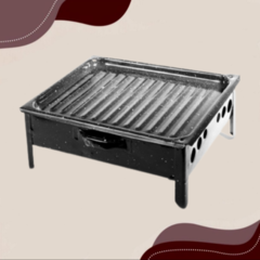 Brasero De Mesa Enlozado Parrilla Gastronómico