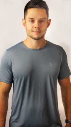 Camiseta FIt Men - Cinza Chumbo