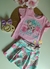 Conjunto Infantil Kukie Verão com Shorts Saia Torcida Da Ursinha em Fly Tech Lovely