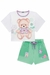 CONJUNTO INFANTIL KUKIE VERÃO COM SHORTS E BLUSA URSINHO DIVERTIDO na internet