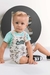 Jardineira Infantil Hello C/ Body Em Moletom Linho Luc.boo