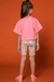 Conjunto Infantil Kukie Com Bermuda E Blusa Borboleta Rosa - comprar online