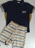 Conjunto Infantil Camisa Polo Azul Marinho e Bermuda Luc-Boo