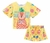 Conjunto Infantil Kukie De Shorts E Blusa Amarela Alecrim na internet