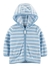 Casaco Moletom Fleece Carters Listrado Azul - Menino - comprar online