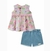 Conjunto Infantil Bata E Shorts Jeans Arkansas Kukiê