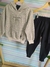 Conjunto Menino Blusa e Calça Moletom Felpado Mescla White/Preto - Topp Tudo Kids | Vestindo o seu bem mais precioso