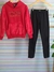 Conjunto Menina Inverno Casaco Moletom Com Capuz E Legging Cotton - comprar online