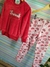 Conjunto Infantil Menina Inverno Casaco Vermelho Pelo Caress e Legging Molicotton na internet