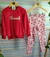 Conjunto Infantil Menina Inverno Casaco Vermelho Pelo Caress e Legging Molicotton - comprar online