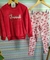 Conjunto Infantil Menina Inverno Casaco Vermelho Pelo Caress e Legging Molicotton