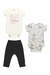 kit 2 bodies manga curta up baby - comprar online