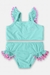 Conjunto Biquini em Malha UV Infantil (Azul Aruba) Up Baby -