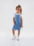 Jardineira Jeans Infantil Menina (Azul) Up Baby