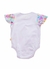 Body Infantil Bebê Menina Estampa Mar de Flores – Tam. 3 a 18 meses – Branco - Anjinho da guarda