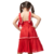 VESTIDO VERMELHO COM PASSAMANARIA KIDS UNICA - comprar online