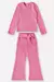 CONJUNTO BLUSA E CALÇA FLARE INFANTIL MENINA (ROSA) UP BABY