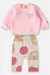 CONJUNTO BLUSÃO E LEGGING BEBÊ MENINA (ROSA) UP BABY