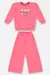 CONJUNTO BLUSÃO E WIDE LEG INFANTIL MENINA (ROSA) UP BABY