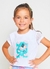 Blusa Infantil Menina Estampa Borbohouse - Tam. 1 a 10 anos - Branco