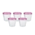 Kit Potes p/ Papinha KaBaby 150ml 5 Unidades Rosa