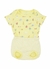 Conjunto Infantil Bebê Unissex Body + Short Estampa Comidinhas – Tam. 0 a 3 meses – Amarelo