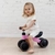 Bicicleta de Equilibrio Buba Rosa 4 Rodas Menina Sem Pedal - comprar online