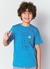 Camiseta Infantil Menino Estampa Good Vibes – Tam. 10 a 16 anos – Azul