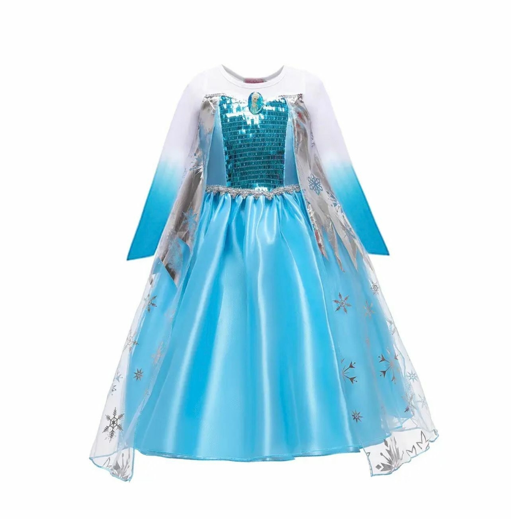 Vestido Frozen Luxo Elsa