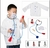 Kit Médico Infantil Branco Com Colete Acessórios Brinquedo