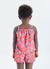 Conjunto Infantil Menina Blusa + Short Estampa Cores Floridas - Tam. 1 a 10 anos – Vermelho na internet