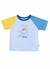 Conjunto Infantil Menino Camiseta + Bermuda Estampa Dino Legal– Tam. 1 a 10 anos – Off White e Branco na internet