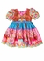 Vestido Infantil Menina Estampa Eu Amo Arraiá – Tam. 1 a 10 anos – Rosa e Azul - Anjinho da guarda