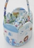 Bolsa Infantil Menina Estampa Grécia Santorini – Tam. U - Branco e Azul - comprar online