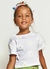 Blusa Infantil Menina Estampa Florzinha e Listra