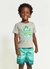 Conjunto Infantil Menino Camiseta + Bermuda Estampa Ilha Mágica