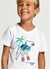 Camiseta Infantil Menino Estampa Brincando Com Dino - comprar online