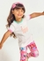 Blusa Infantil Menina Estampa Passeio no Museu - Tam. 2 a 12 anos – Off White - comprar online