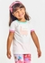 Blusa Infantil Menina Estampa Passeio no Museu - Tam. 2 a 12 anos – Off White