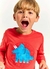 Camiseta Infantil Menino Estampa Animais - Tam. 2 a 12 anos – Azul e Vermelho - comprar online