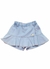 Short Saia Infantil Menina Estampa Jantar no Jardim - Tam. 2 a 12 anos - Jeans - comprar online