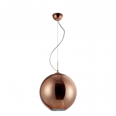 Pendente Bola em vidro Bronze MANTRA DIÂMETRO 35cm