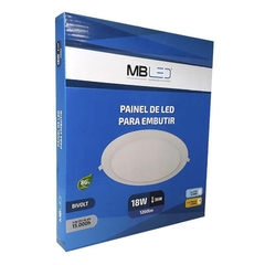 Painel embutido em LED Diâmetro 22cm MBLED 3000K - comprar online