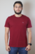 Camiseta Básica 100% Algodão Vermelha Bordô - comprar online