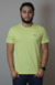 Camiseta Básica 100% Algodão Amarelo Melão - comprar online