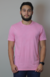 Camiseta básica 100% Algodão Rosa Estonada - comprar online