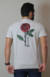 Camiseta com Rosa Cor Cinza Gelo Mescla na internet