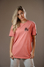 Camiseta salmão estonada capacete feminino